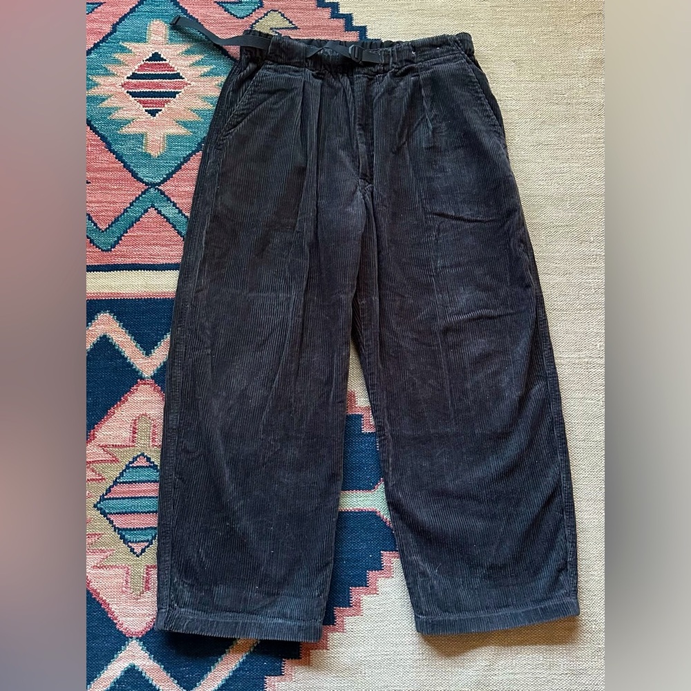 Uniqlo U wide leg pleated cords